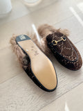 Velvet Princetown Slipper