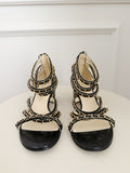 Chain Detail Leather Sandals