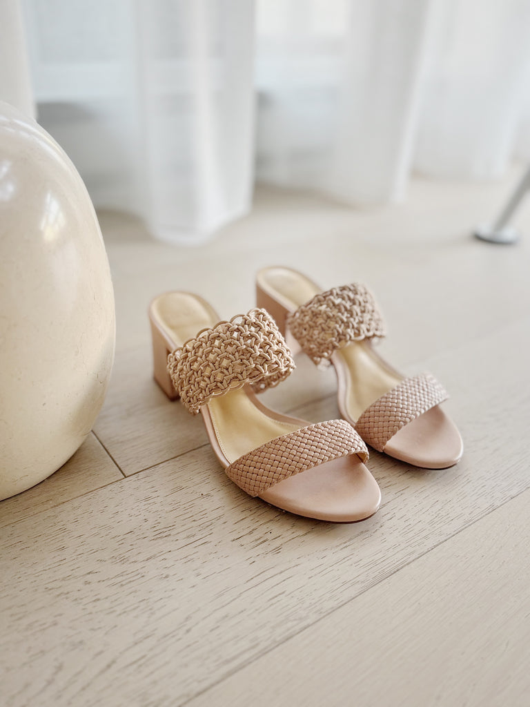 Leather Slide Sandals