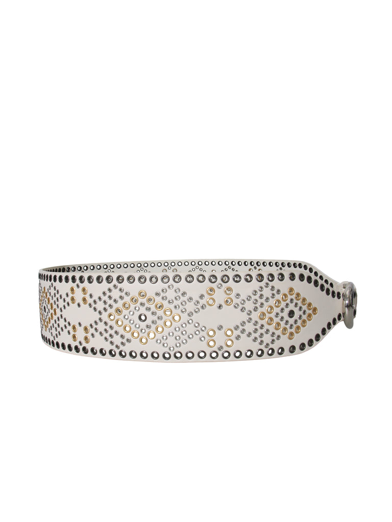 Leather Grommet Belt