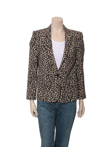 Leopard Print Blazer