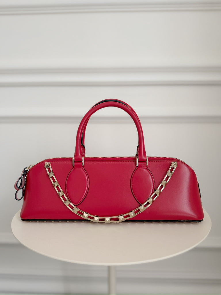 East West Rockstud Leather Bag