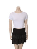 Embroidered Elastic Skirt