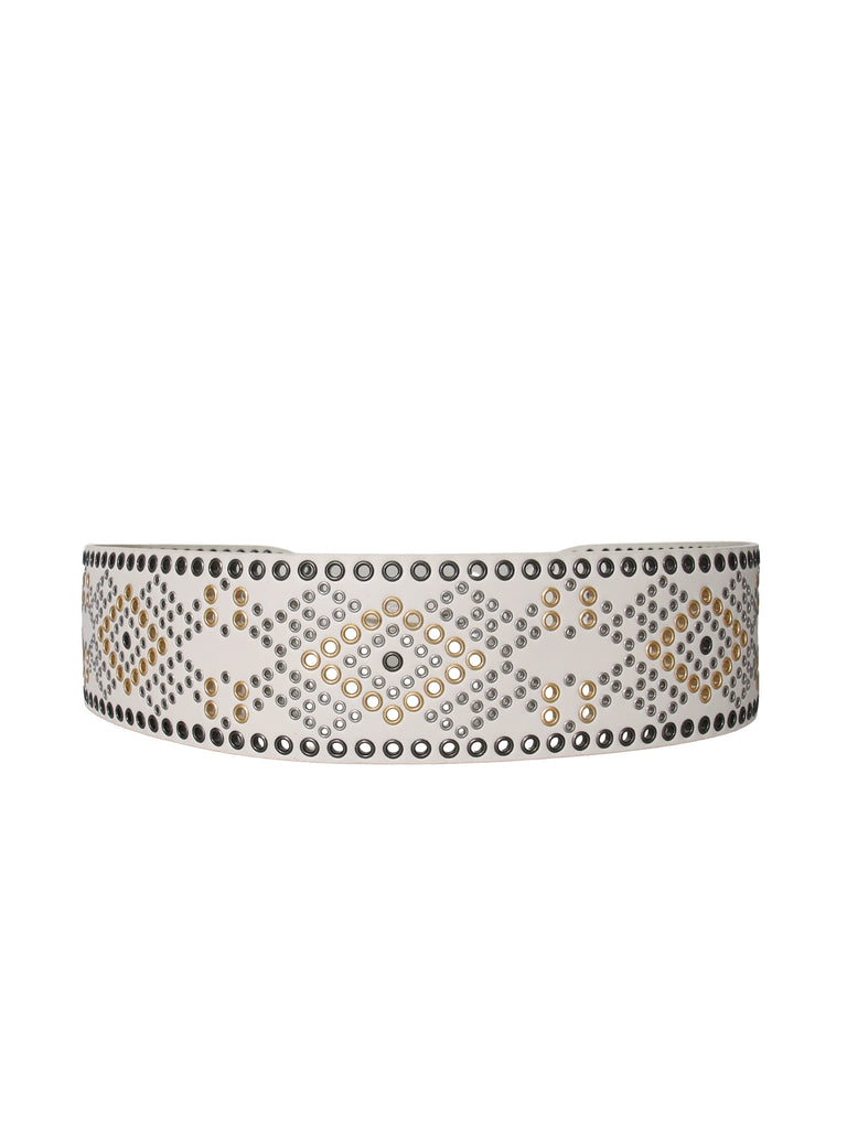 Leather Grommet Belt
