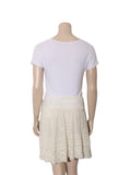Embroidered Silk Skirt