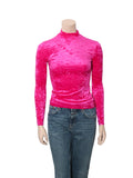 Long Sleeve Velvet Top