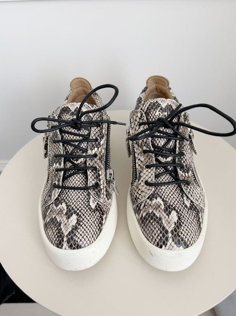Snake Print Sneakers