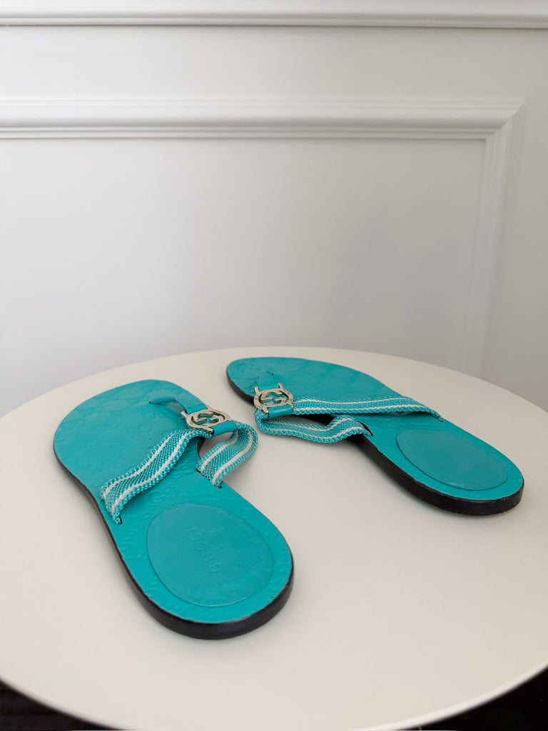 Canvas Thong Sandals