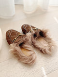 Velvet Princetown Slipper