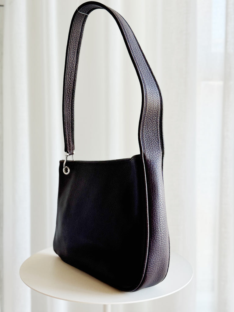 Vintage Asymmetrical Leather Shoulder Bag