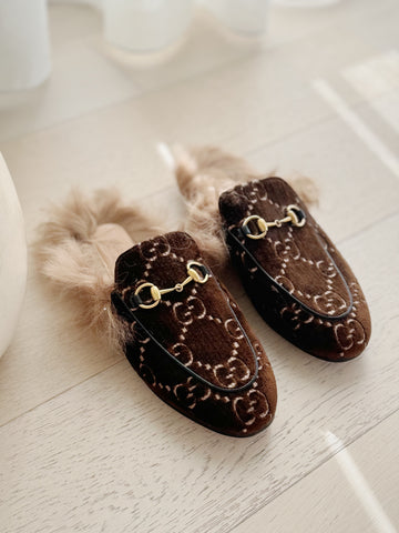 Velvet Princetown Slipper