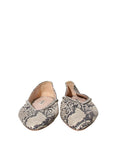 Snake Embossed Flats