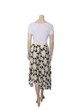 Printed Pleated Toluca  Skirt