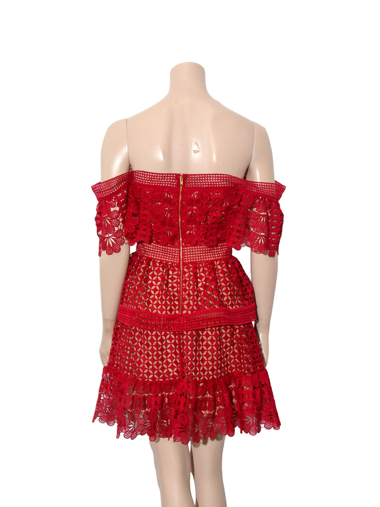 Off-Shoulder Lace Dress