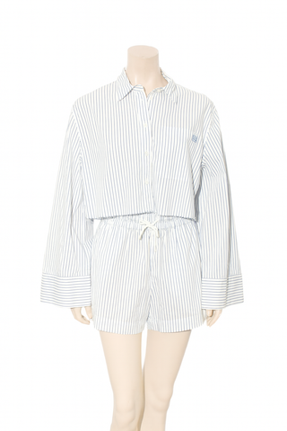 Drawstring Striped Shorts