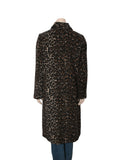 Wool Blend Leopard Coat