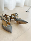 Leather Rockstud Pumps