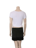 Suede Studded Skirt
