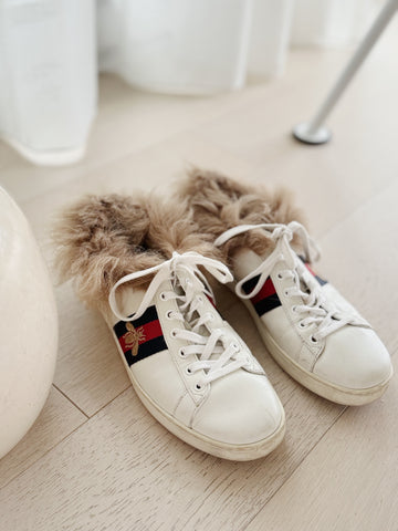Fur-Lined Ace Sneakers