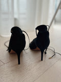 Suede Lace Up Pumps