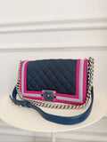 Quilted Canvas Fluo Boy Bag