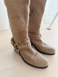 Suede Knee High Boots