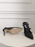 Leather Rockstud Pumps