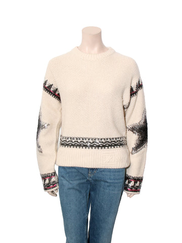 Knit Cashmere Sequin Sweater