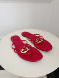 Leather Thong Flat Sandals