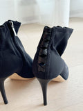 Driana Peep-Toe Mesh Booties