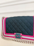 Quilted Canvas Fluo Boy Bag