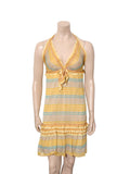 Vintage Knit Multicolor Striped Dress
