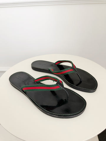Web Accent Thong Sandals