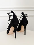 Strappy Suede Heels