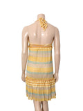 Vintage Knit Multicolor Striped Dress