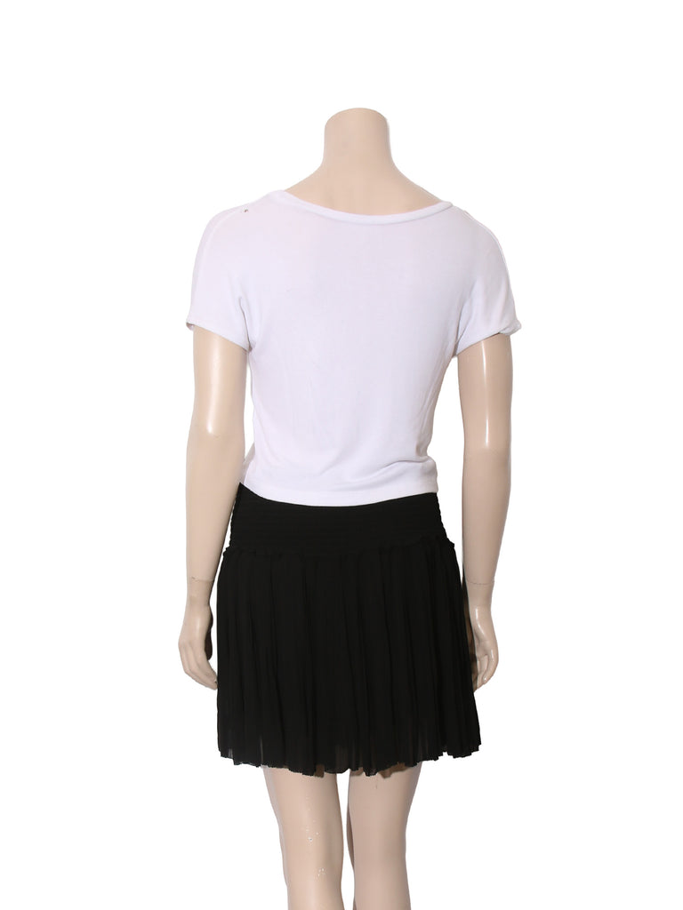 Pleated Elastic Skirt