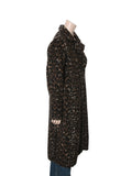 Wool Blend Leopard Coat