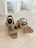 Suede Studded Sandals