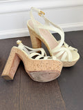 Cork Heel Sandals