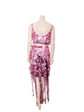 Ronette Sequin Crop and Lucee Sequin Midi Skirt Set