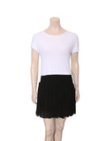 Pleated Elastic Skirt