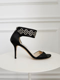 Snake Embossed Sandals