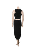 Knit Crop and Midi Skirt Set