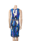 Vintage Printed Sleeveless Dress