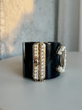 Faux Pearl Detail Cuff