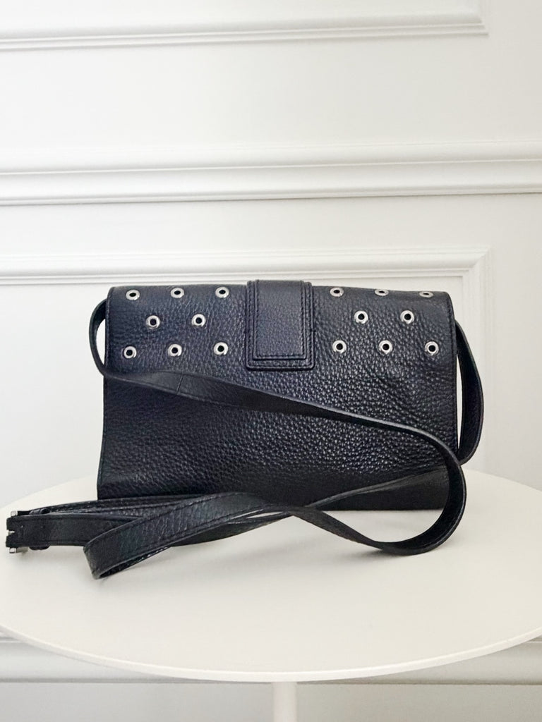 Leather Grommet Detail Cross Boy Bag