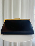 Leather Embellished Clutch