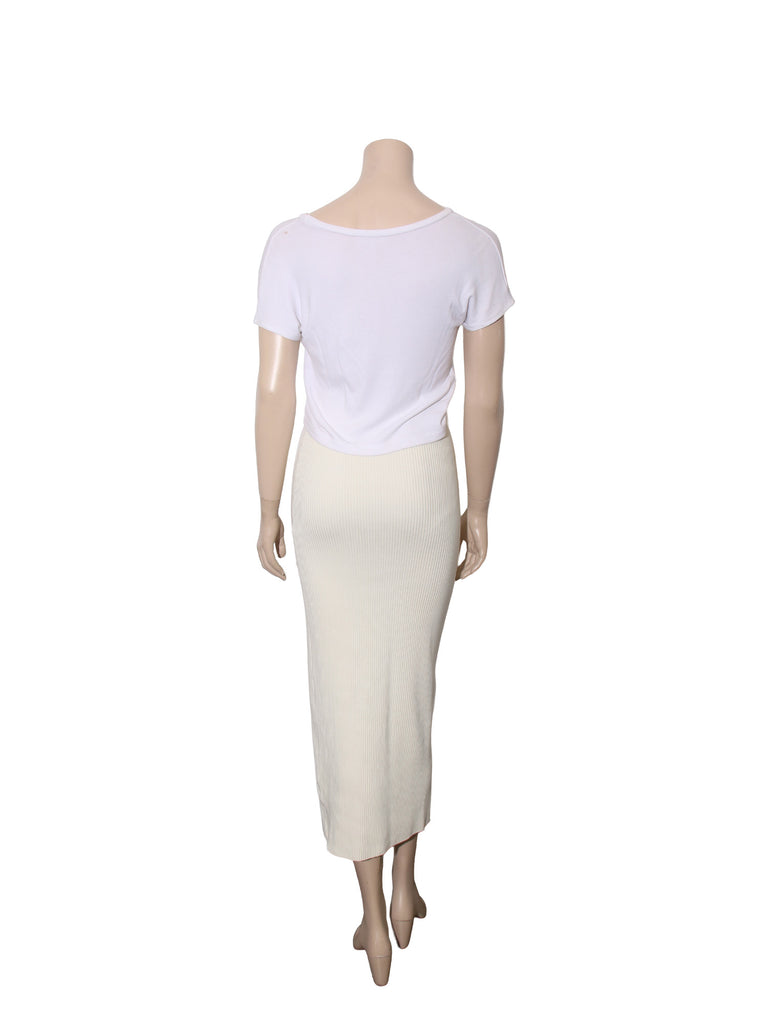 Ribbed Maxi Skirt