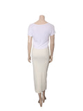 Ribbed Maxi Skirt