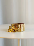 Lock Me Manchette Metal Cuff Bracelet